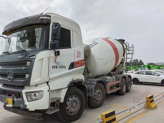 SANY 12 kubieke gebruikte betonmixer op vrachtwagen gemonteerd SY412C-8S met Hino-motor