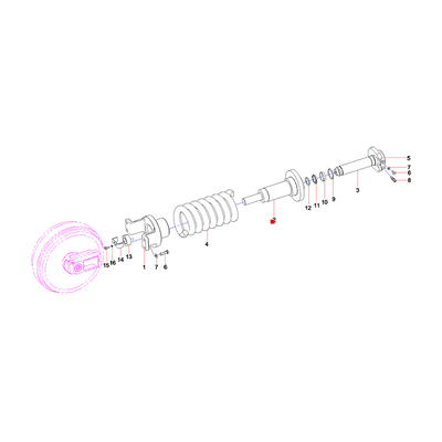 A229900006383 Spanningswielapparaat 230-41-20000 voor SANY SY215 SY235