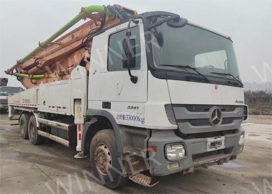 2012 gebruikte betonpompwagen met giek ZLJ5339THB 47m 3-assig
