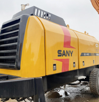 2019 Gebruikte stationaire betonpomp HBT60C 65m3/H met dieselmotor