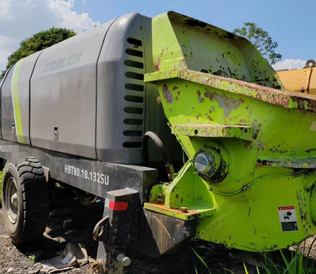 Bouw gebruikte stationaire betonpomp Zoomlion 82m3/H 80.18-132SU