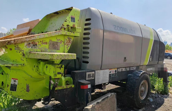 Bouw gebruikte stationaire betonpomp Zoomlion 82m3/H 80.18-132SU