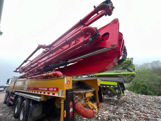 2020 SANY 56m Gebruikte Betonpomp Truck Met Benz Chassis